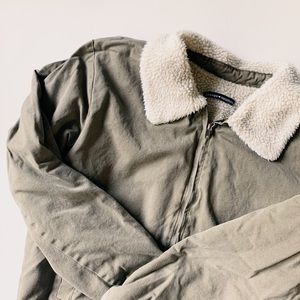 Brandy Melville Sherpa Lined Bomber Size XS/S